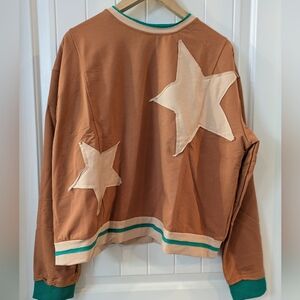 Star Patch Sweatshirt NWOT